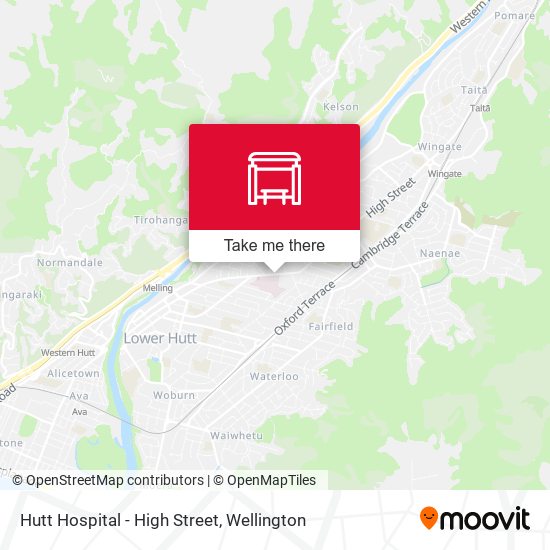 Hutt Hospital - High Street map