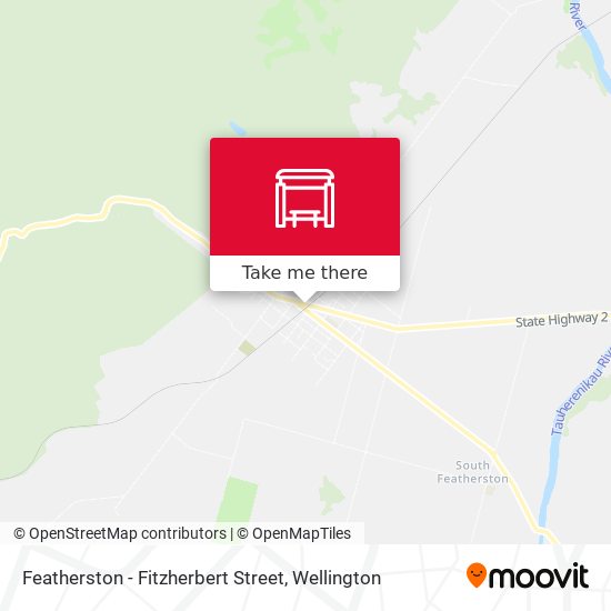 Featherston - Fitzherbert Street map