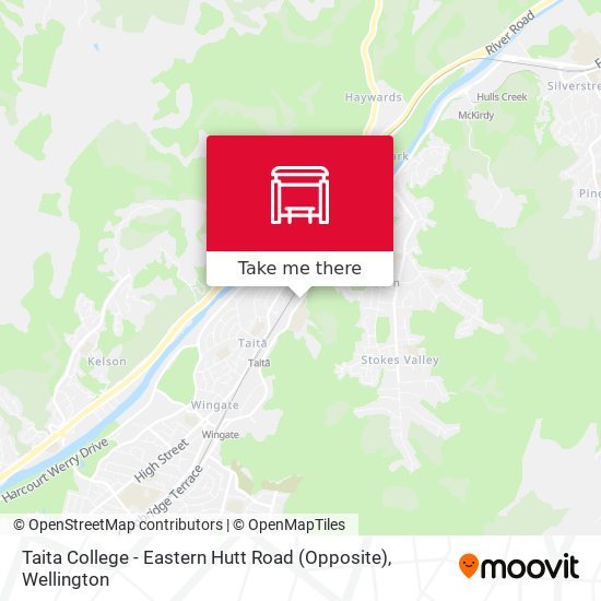 Taita College - Eastern Hutt Road (Opposite) map