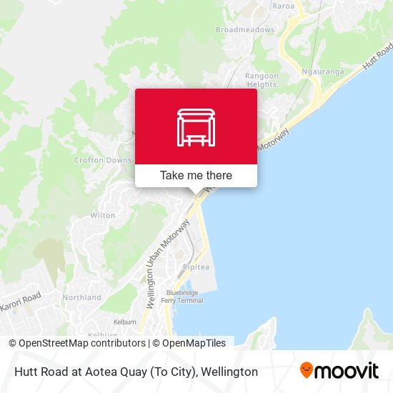 Hutt Road at Aotea Quay (To City) map