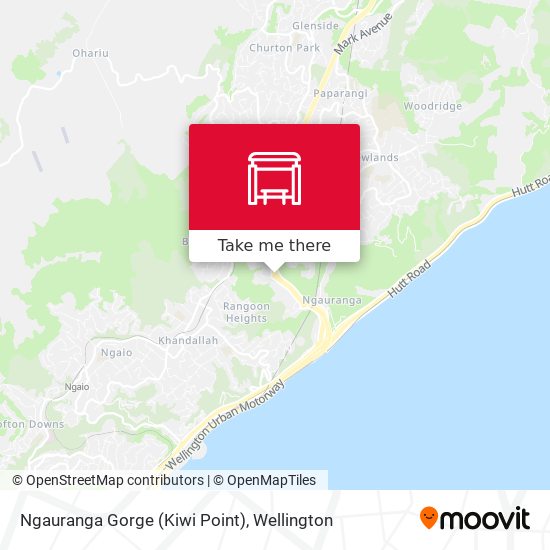 Ngauranga Gorge (Kiwi Point) map