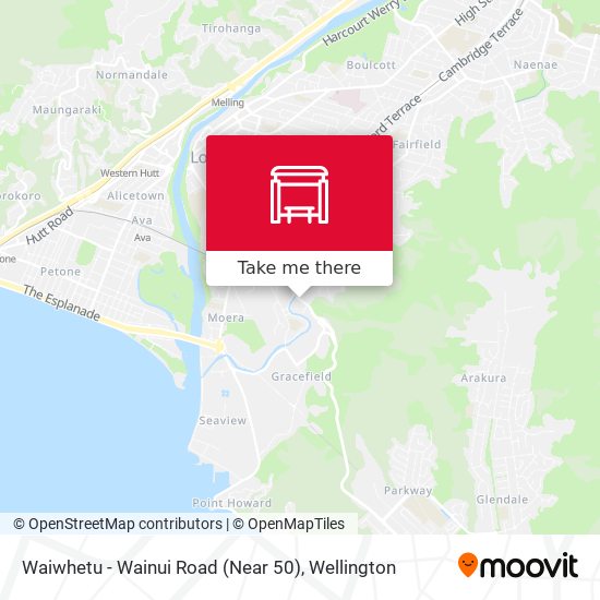 Waiwhetu - Wainui Road (Near 50) map