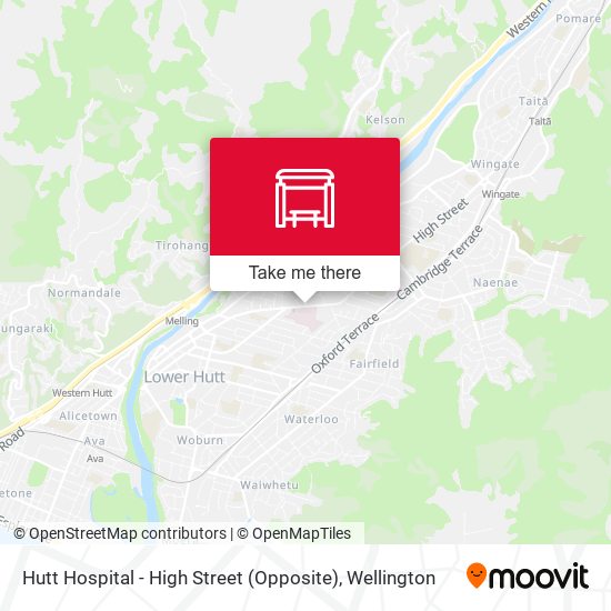Hutt Hospital - High Street (Opposite) map