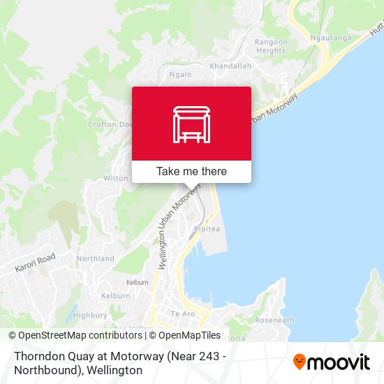 Thorndon Quay at Motorway (Near 243 - Northbound)地图