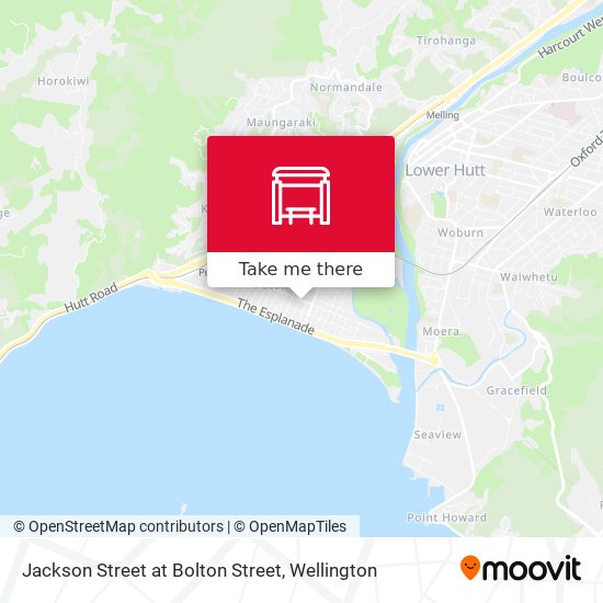 Jackson Street at Bolton Street map