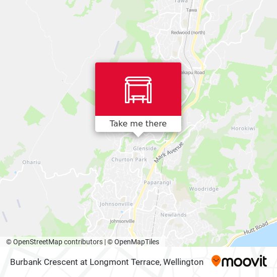 Burbank Crescent at Longmont Terrace map