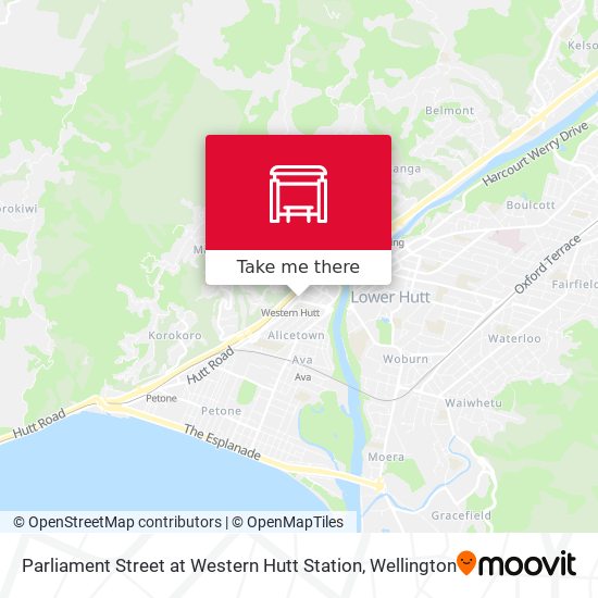 Parliament Street at Western Hutt Station地图