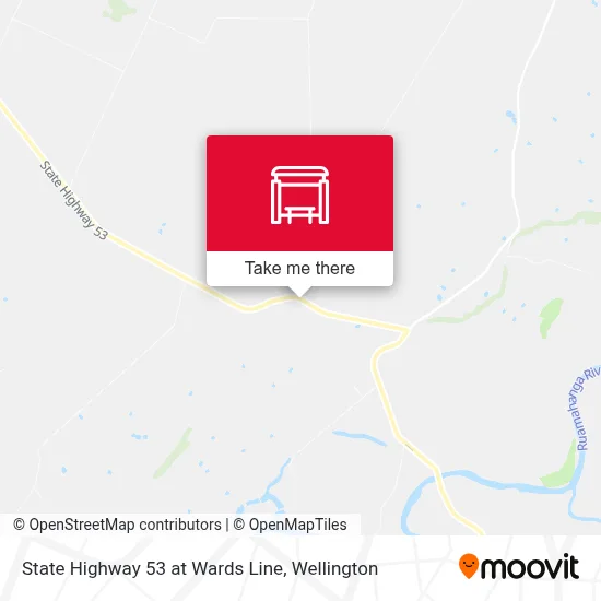 State Highway 53 at Wards Line map