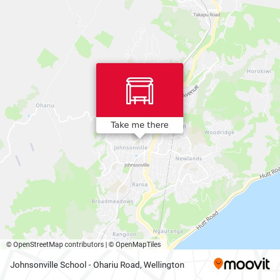 Johnsonville School - Ohariu Road map