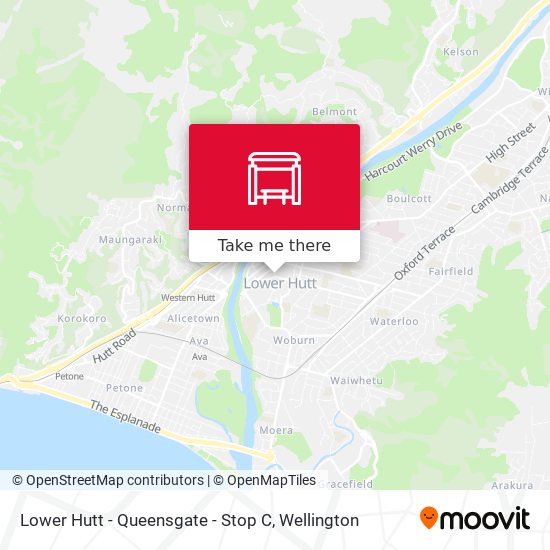 Lower Hutt - Queensgate - Stop C map