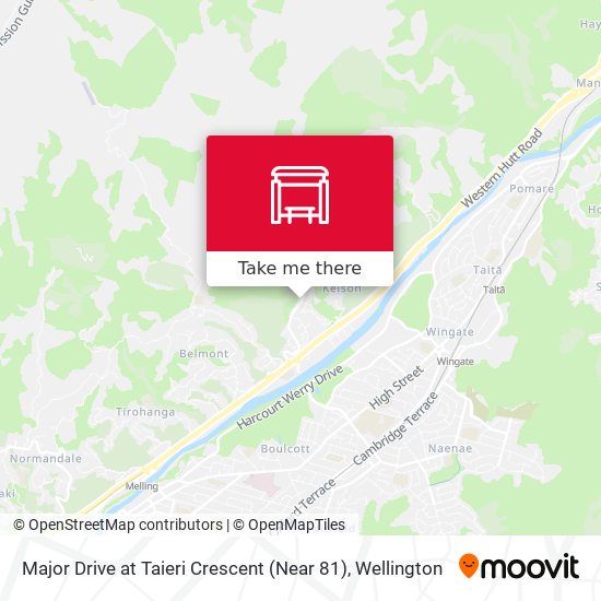 Major Drive at Taieri Crescent (Near 81) map