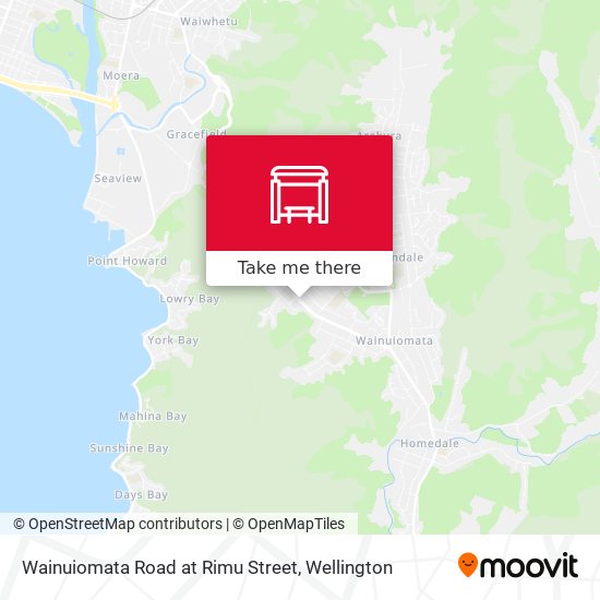 Wainuiomata Road at Rimu Street map