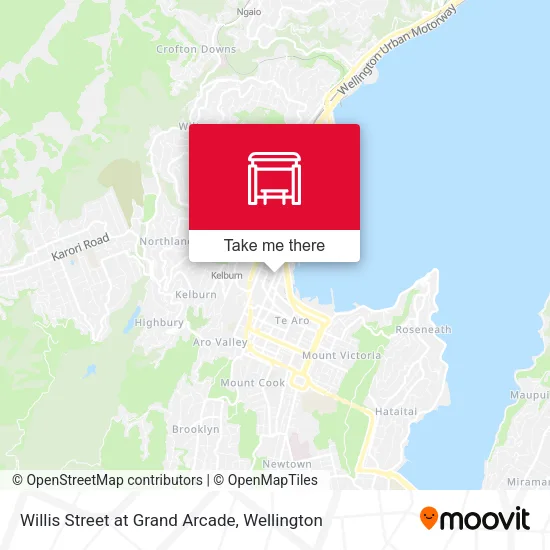 Willis Street at Grand Arcade map