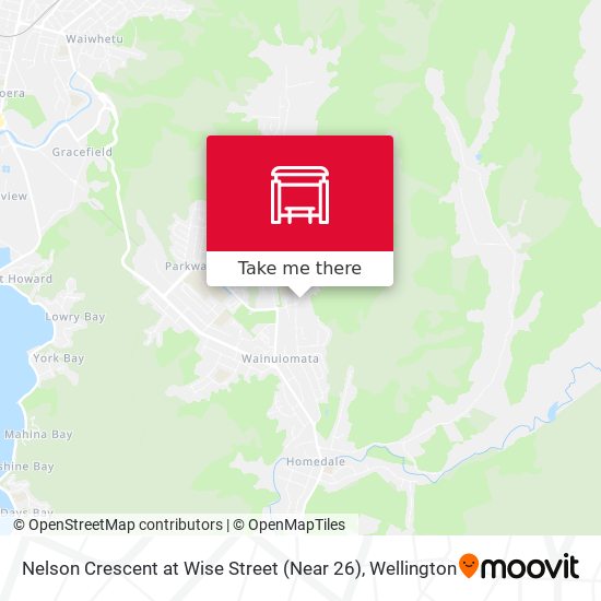 Nelson Crescent at Wise Street (Near 26) map