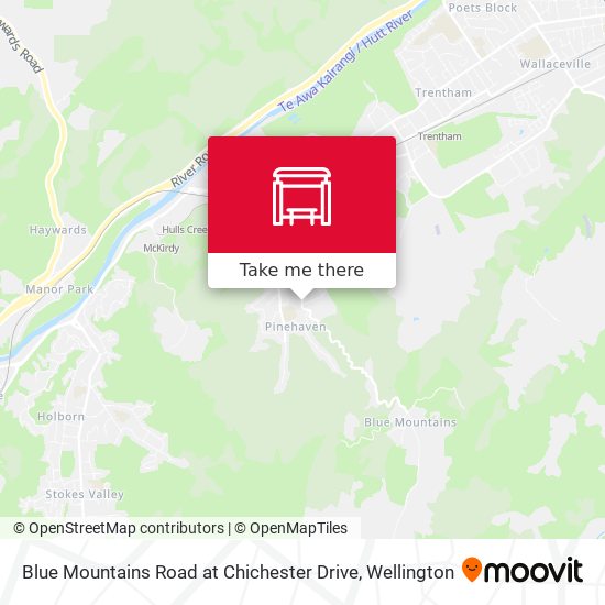 Blue Mountains Road at Chichester Drive map