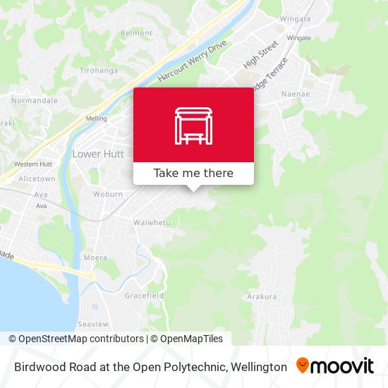Birdwood Road at the Open Polytechnic map