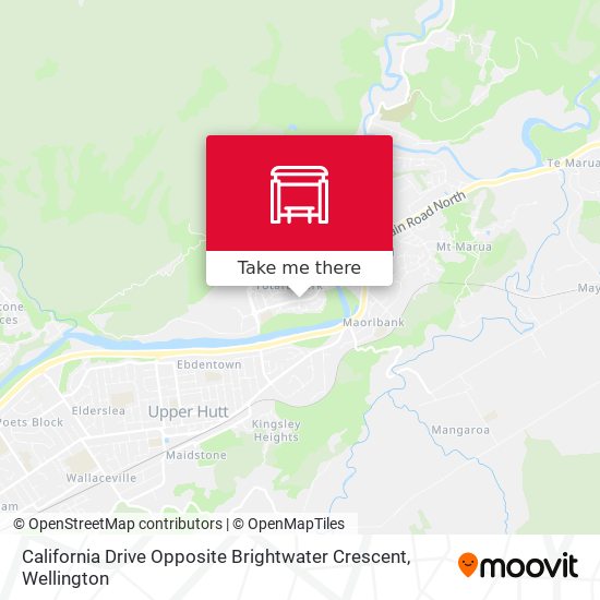 California Drive Opposite Brightwater Crescent map