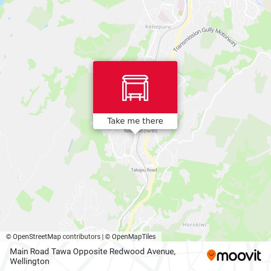 Main Road Tawa Opposite Redwood Avenue map