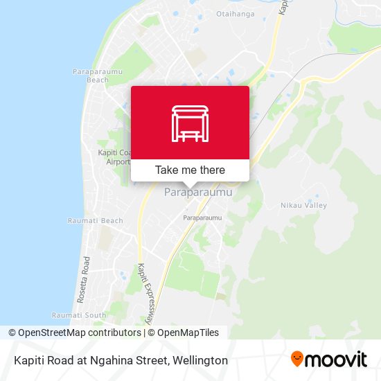 Kapiti Road at Ngahina Street map