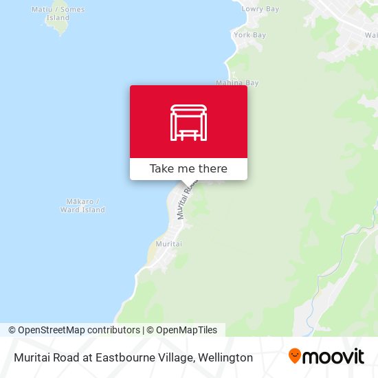 Muritai Road at Eastbourne Village map