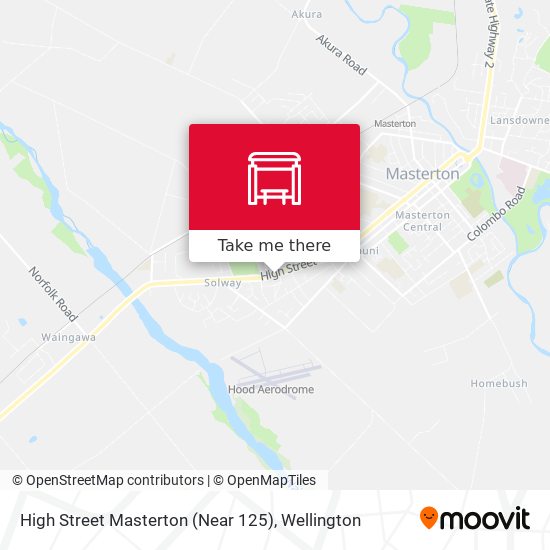 High Street Masterton (Near 125) map