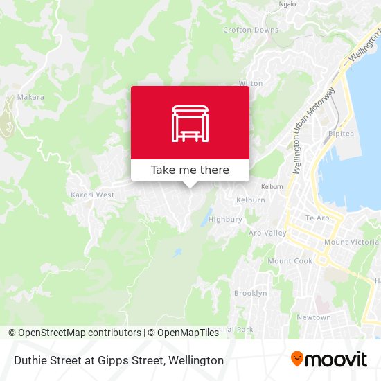 Duthie Street at Gipps Street map