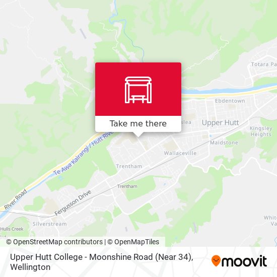 Upper Hutt College - Moonshine Road (Near 34) map