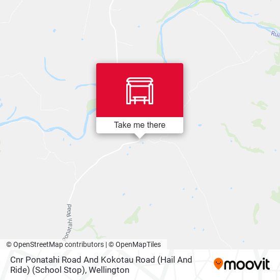 Cnr Ponatahi Road And Kokotau Road (Hail And Ride) (School Stop) map