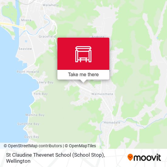 St Claudine Thevenet School (School Stop) map