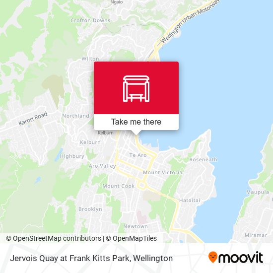 Jervois Quay at Frank Kitts Park (School Stop)地图