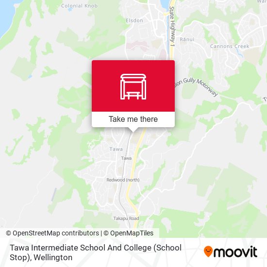 Tawa Intermediate School And College (School Stop)地图