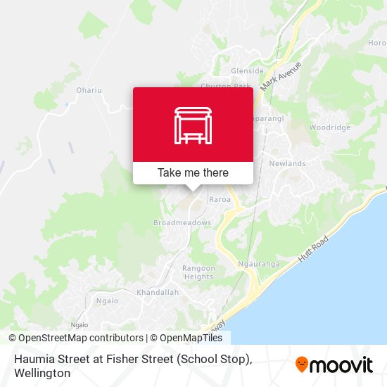 Haumia Street at Fisher Street (School Stop) map