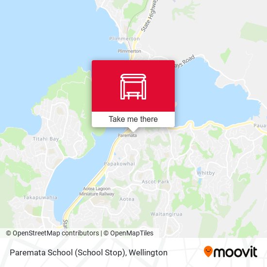 Paremata School (School Stop) map
