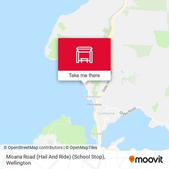 Moana Road (Hail And Ride) (School Stop) map