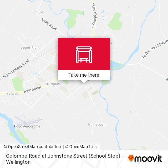 Colombo Road at Johnstone Street (School Stop)地图