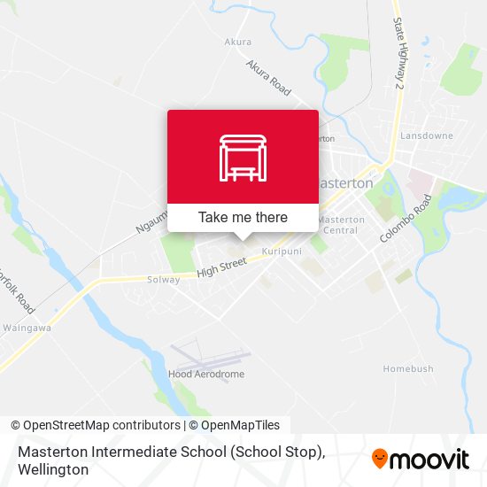 Masterton Intermediate School (School Stop) map