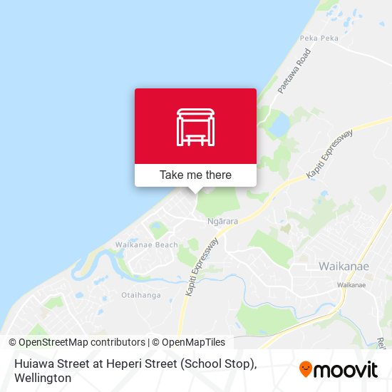 Huiawa Street at Heperi Street (School Stop) map