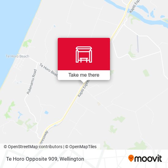 Te Horo Opposite 909 map