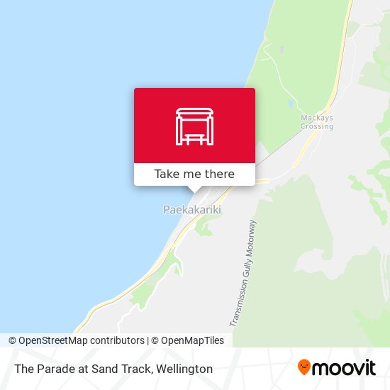The Parade at Sand Track map