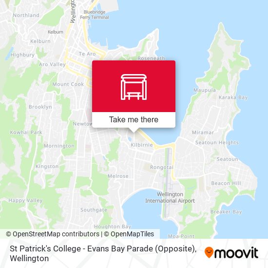 St Patrick's College - Evans Bay Parade (Opposite) map