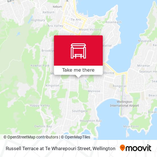 Russell Terrace at Te Wharepouri Street map