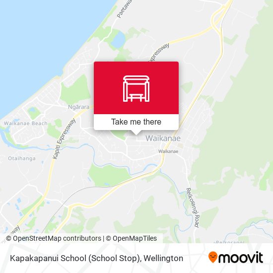 Kapakapanui School (School Stop) map