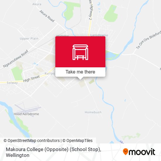 Makoura College (Opposite) (School Stop) map