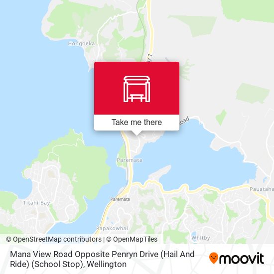 Mana View Road Opposite Penryn Drive (Hail And Ride) (School Stop) map