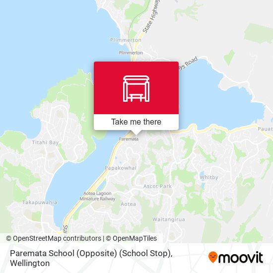 Paremata School (Opposite) (School Stop) map