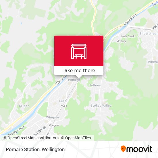 Pomare Station map