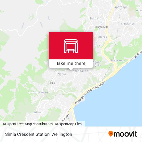 Simla Crescent Station map