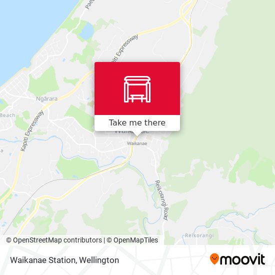 Waikanae Station map