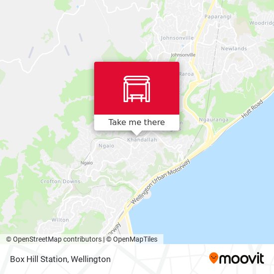 Box Hill Station map