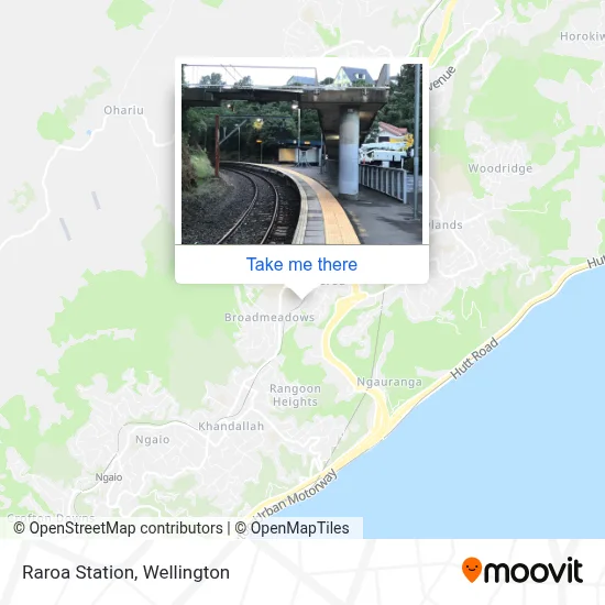 Raroa Station map